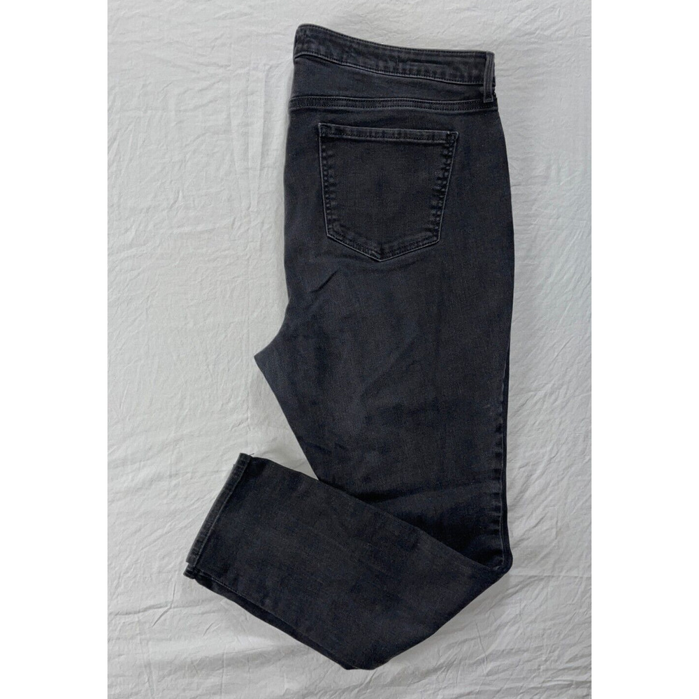 NYDJ Lift/Tuck Ami Skinny Lightweight Stretch Denim Jeans. Washed Black, Size 16